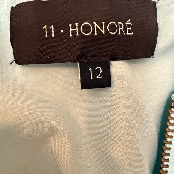 11 Honore Light Aqua Zip-Front Jacket - Picture 5 of 6